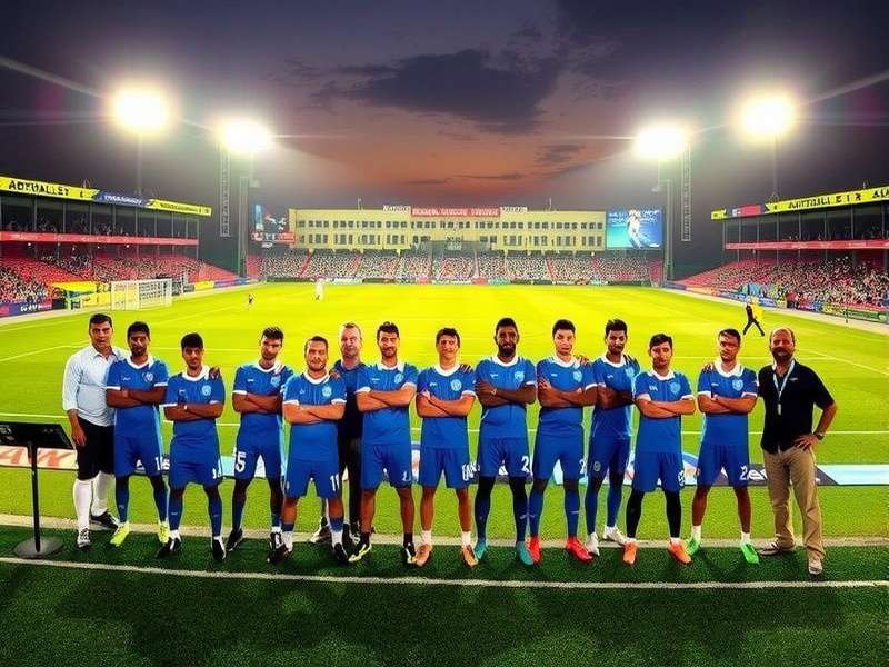 Youth football training session at Mumbai FC Academy